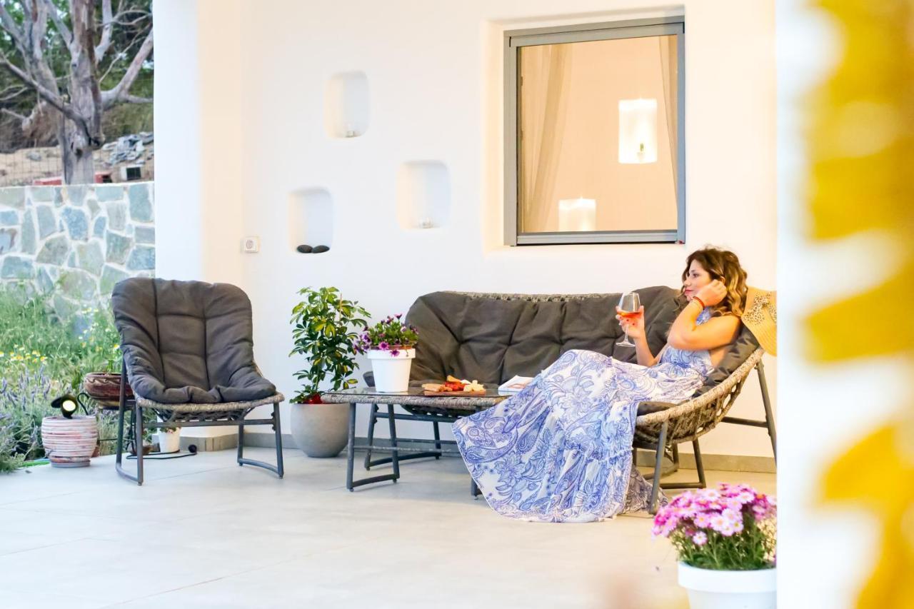 Cycladic Home On The Hill With Beautiful Views!! Agkidia 외부 사진